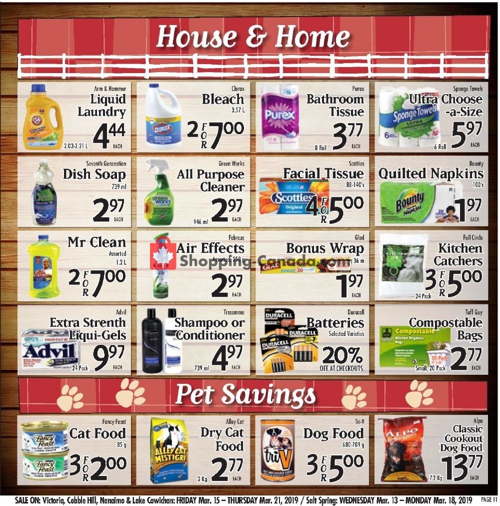 Country Grocer flyer from Friday March 15, 2019 to Thursday March 21, 2019 - page 11