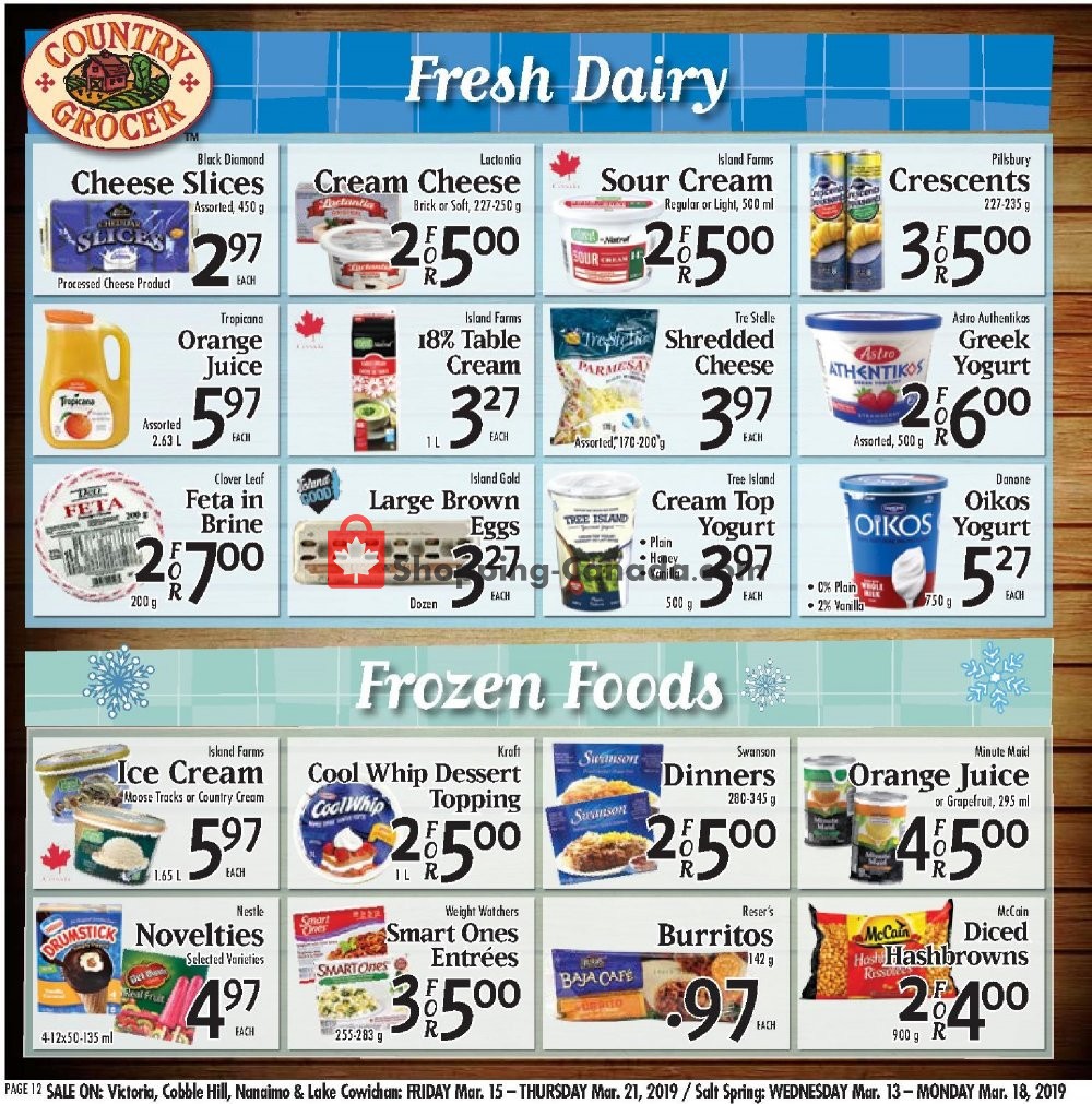 Country Grocer flyer from Friday March 15, 2019 to Thursday March 21, 2019 - page 12