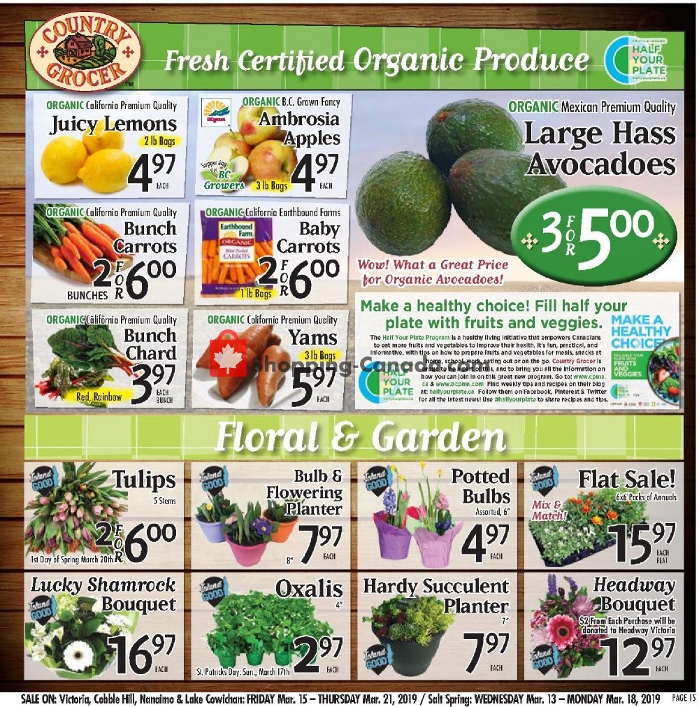 Country Grocer flyer from Friday March 15, 2019 to Thursday March 21, 2019 - page 15
