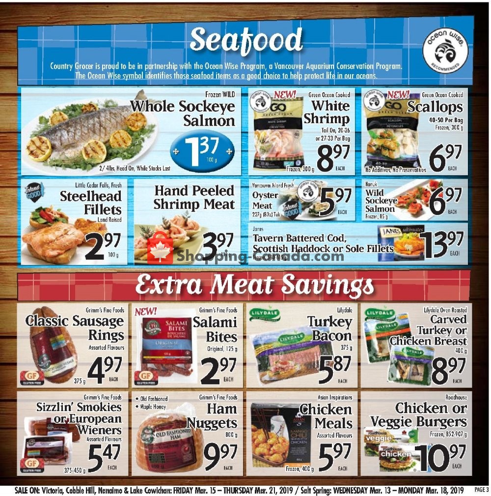 Country Grocer flyer from Friday March 15, 2019 to Thursday March 21, 2019 - page 3