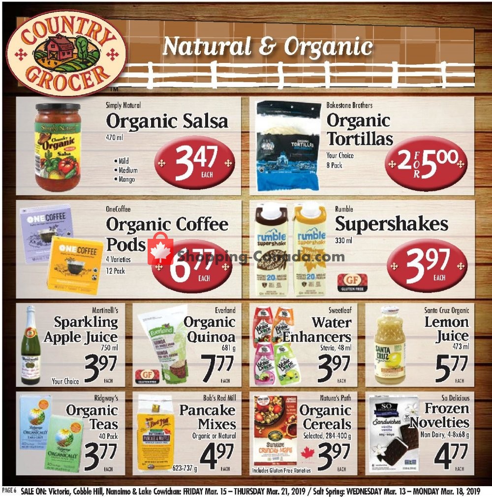 Country Grocer flyer from Friday March 15, 2019 to Thursday March 21, 2019 - page 6