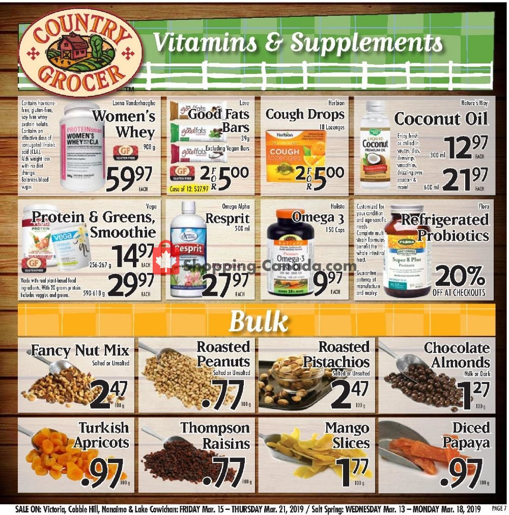 Country Grocer flyer from Friday March 15, 2019 to Thursday March 21, 2019 - page 7