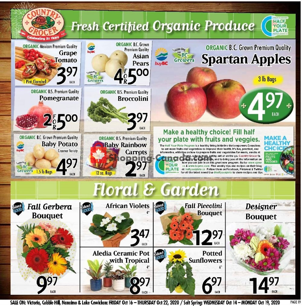 Country Grocer flyer from Friday October 16, 2020 to Thursday October 22, 2020 - page 19