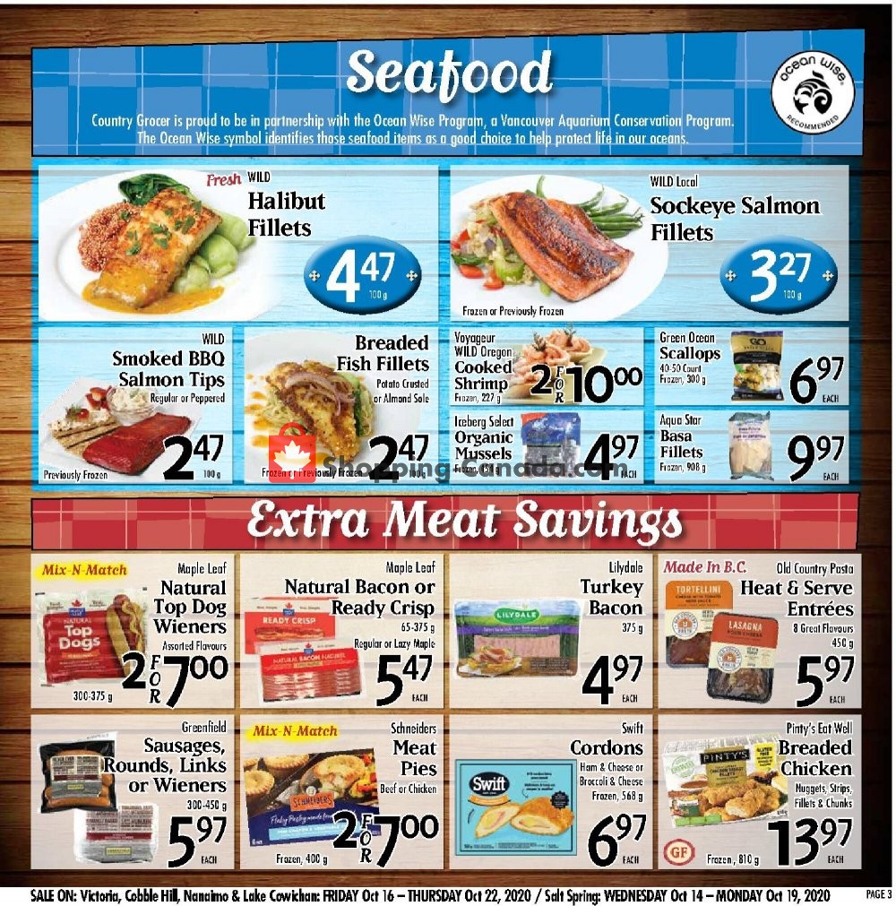 Country Grocer flyer from Friday October 16, 2020 to Thursday October 22, 2020 - page 3