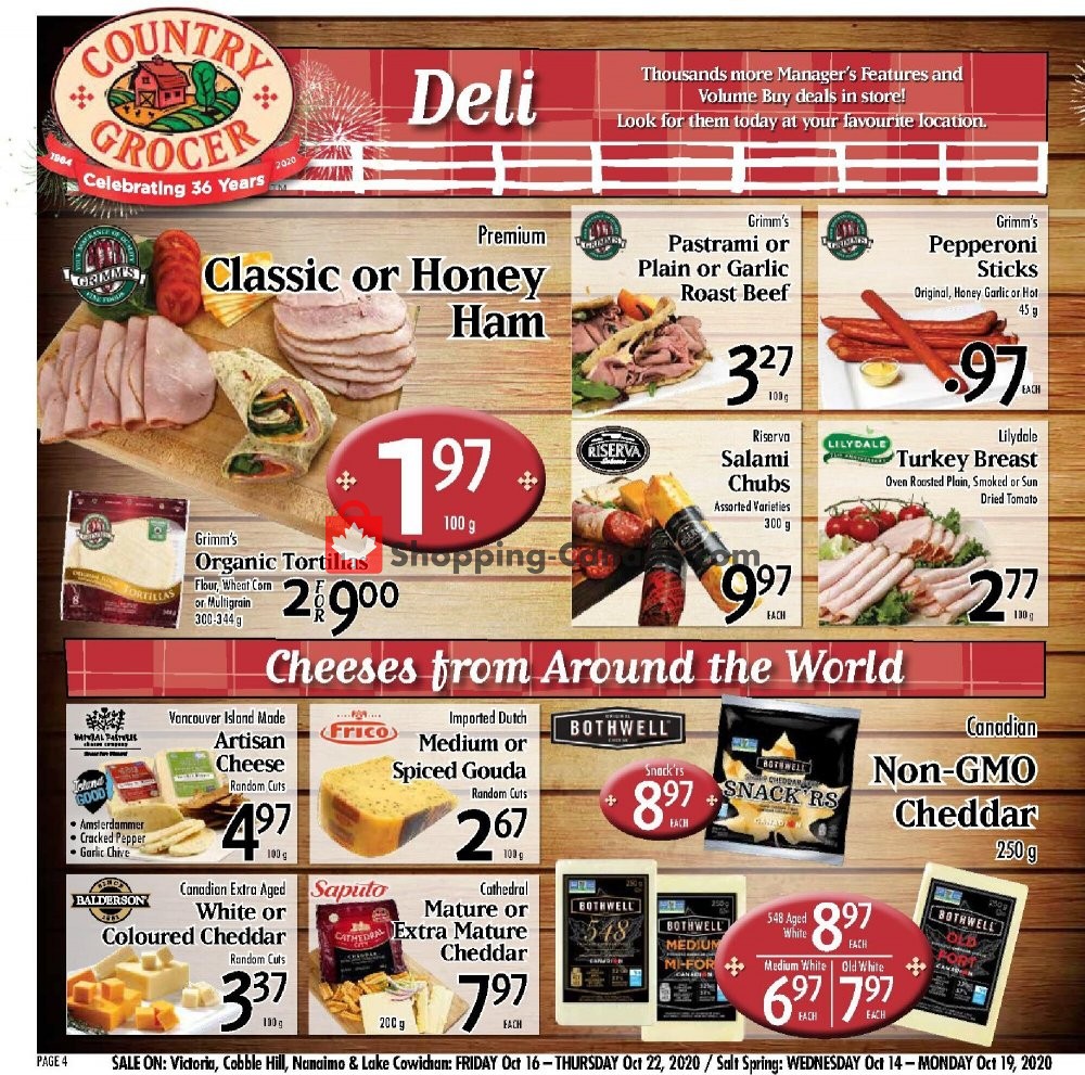 Country Grocer flyer from Friday October 16, 2020 to Thursday October 22, 2020 - page 4
