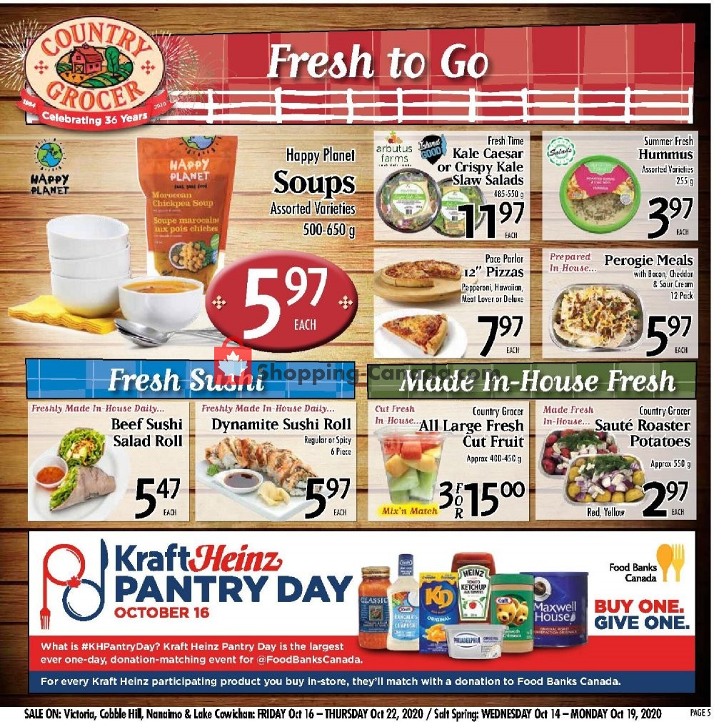 Country Grocer flyer from Friday October 16, 2020 to Thursday October 22, 2020 - page 5