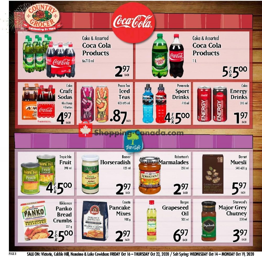 Country Grocer flyer from Friday October 16, 2020 to Thursday October 22, 2020 - page 8