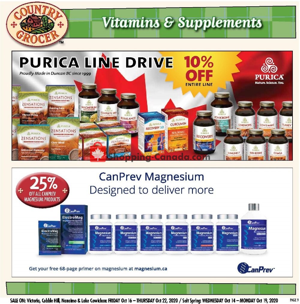 Country Grocer flyer from Friday October 16, 2020 to Thursday October 22, 2020 - page 9