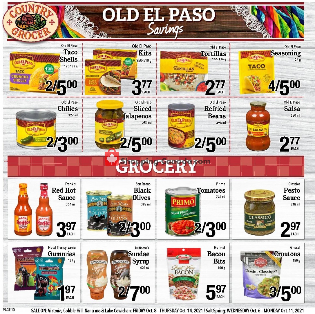 Country Grocer flyer from Friday October 8, 2021 to Thursday October 14, 2021 - page 10