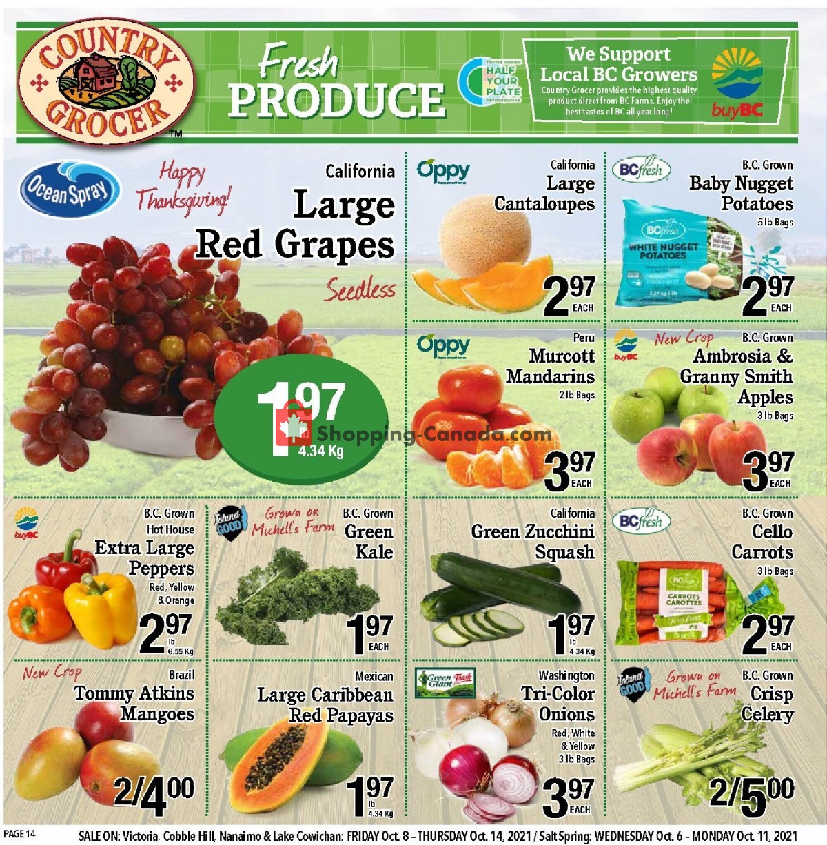 Country Grocer flyer from Friday October 8, 2021 to Thursday October 14, 2021 - page 14