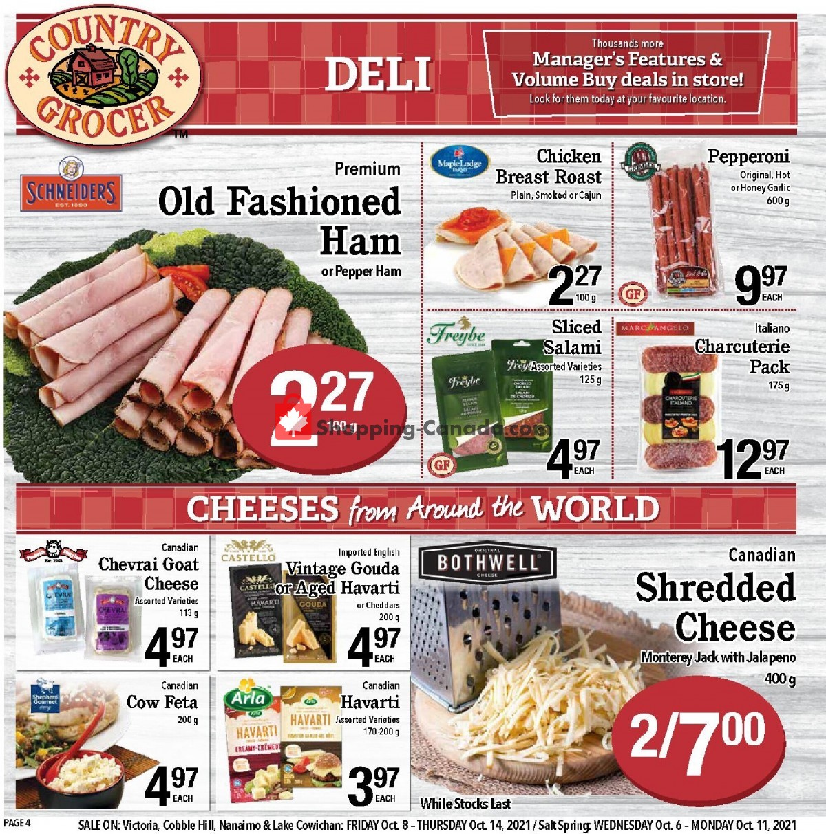 Country Grocer flyer from Friday October 8, 2021 to Thursday October 14, 2021 - page 4