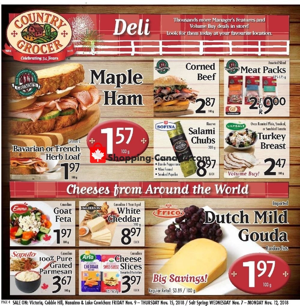 Flyer and weekly ads Country Grocer Canada (Victoria Royal Oak