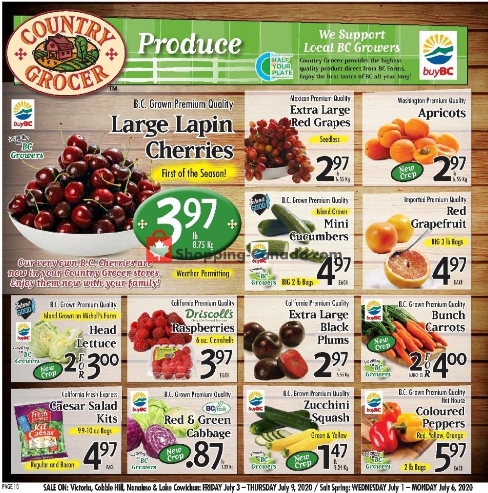 Country Grocer flyer from Friday July 3, 2020 to Thursday July 9, 2020 - page 10