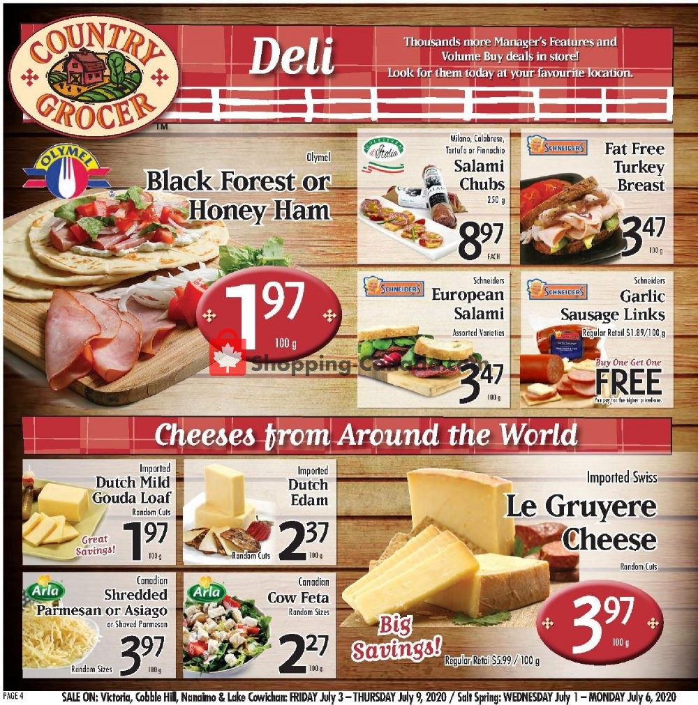 Country Grocer flyer from Friday July 3, 2020 to Thursday July 9, 2020 - page 4