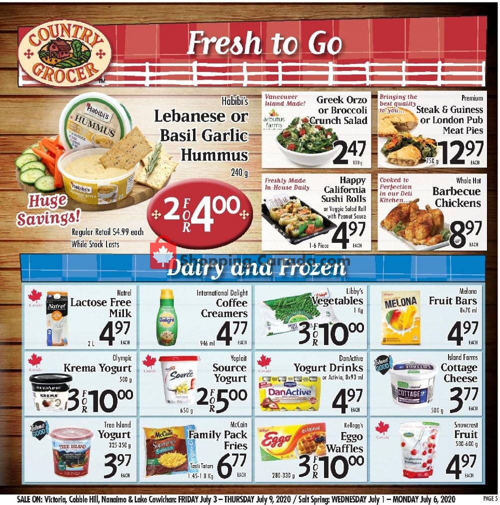 Country Grocer flyer from Friday July 3, 2020 to Thursday July 9, 2020 - page 5