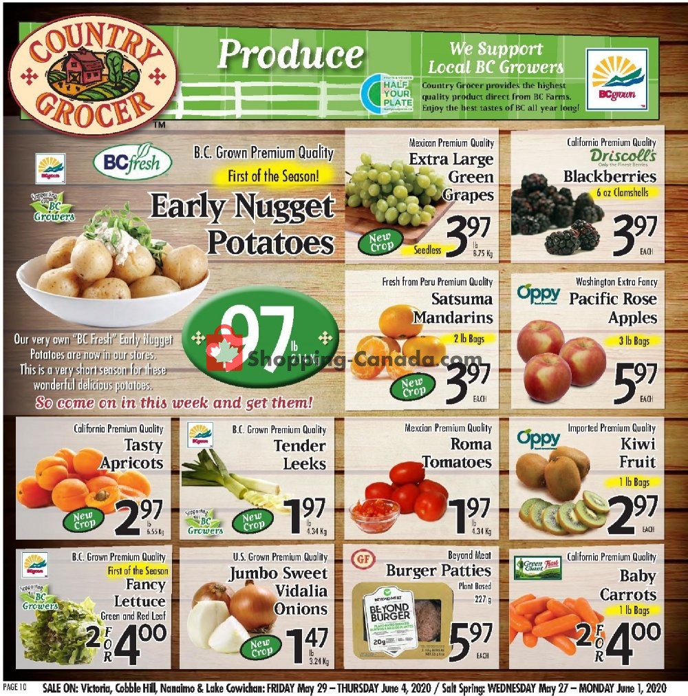 Country Grocer flyer from Friday May 29, 2020 to Thursday June 4, 2020 - page 10