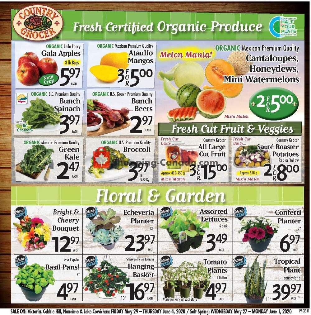 Country Grocer flyer from Friday May 29, 2020 to Thursday June 4, 2020 - page 11