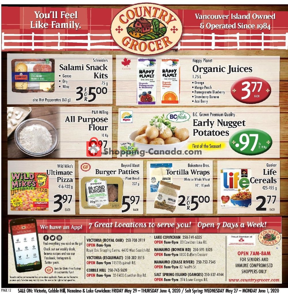 Country Grocer flyer from Friday May 29, 2020 to Thursday June 4, 2020 - page 12