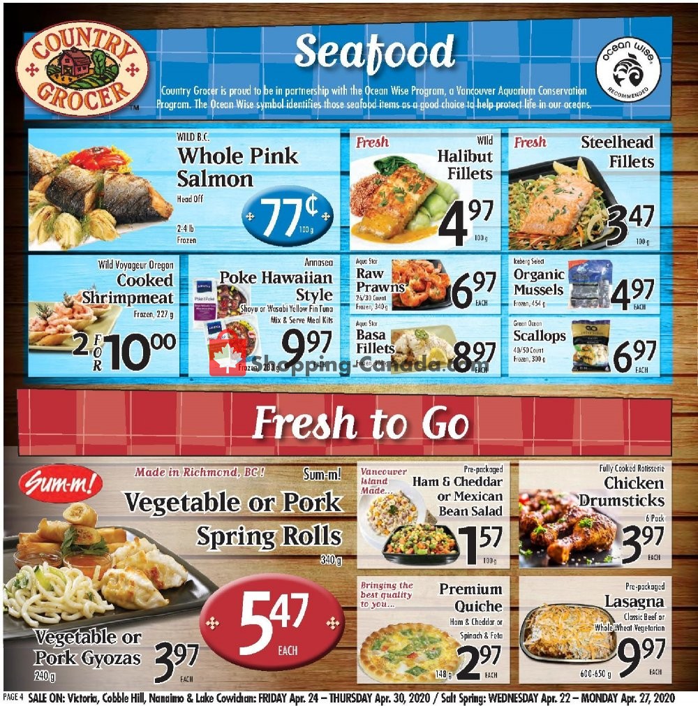 Country Grocer flyer from Friday April 24, 2020 to Thursday April 30, 2020 - page 4