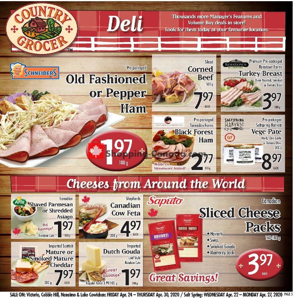 Country Grocer flyer from Friday April 24, 2020 to Thursday April 30, 2020 - page 5