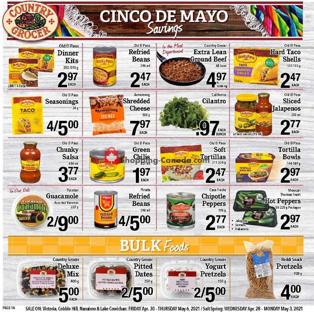 Country Grocer flyer from Friday April 30, 2021 to Thursday May 6, 2021 - page 14