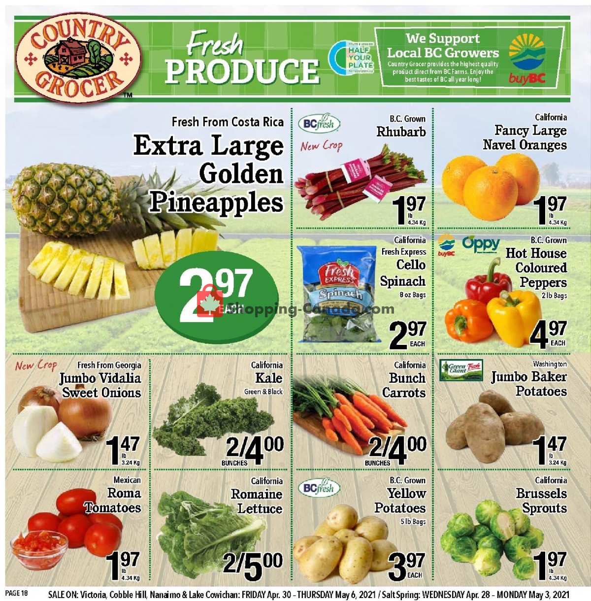 Country Grocer flyer from Friday April 30, 2021 to Thursday May 6, 2021 - page 18