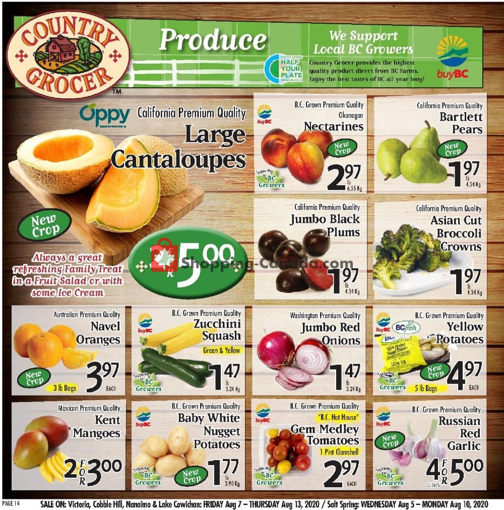 Country Grocer flyer from Friday August 7, 2020 to Thursday August 13, 2020 - page 14