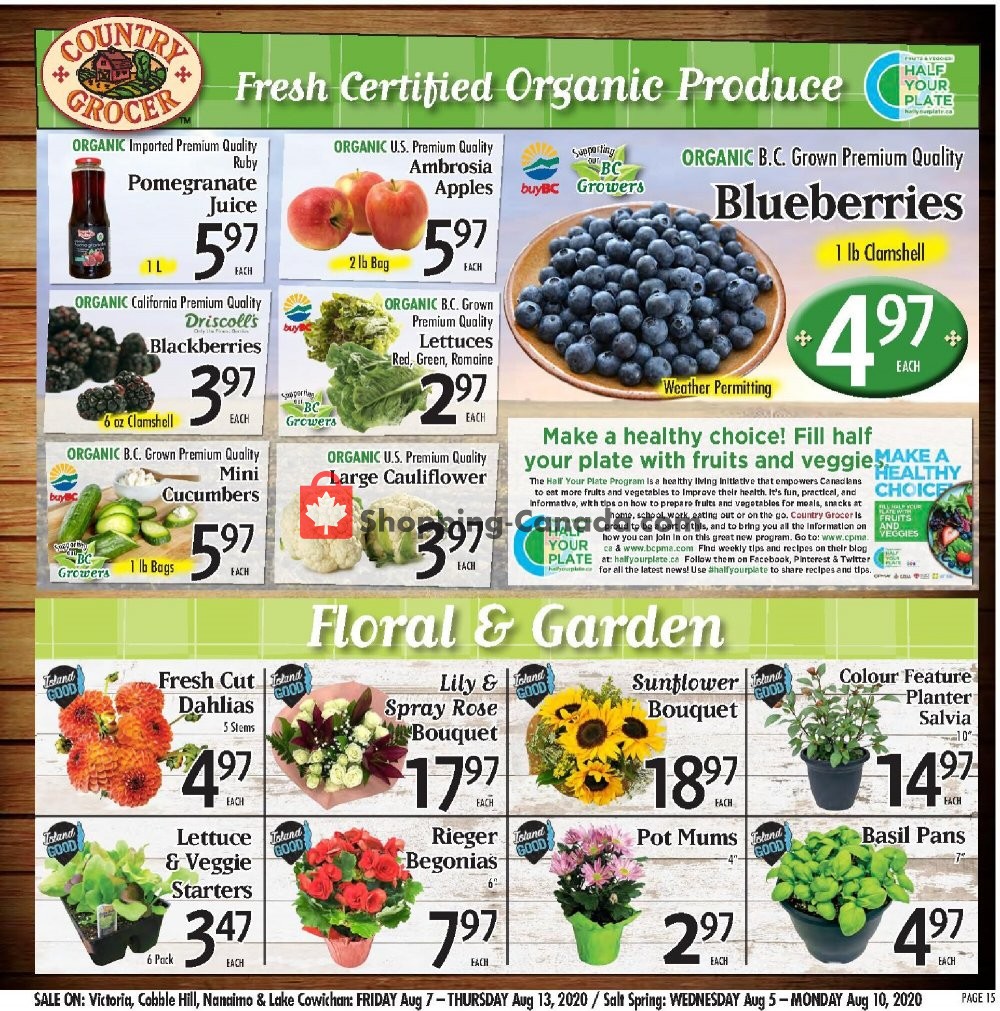 Country Grocer flyer from Friday August 7, 2020 to Thursday August 13, 2020 - page 15