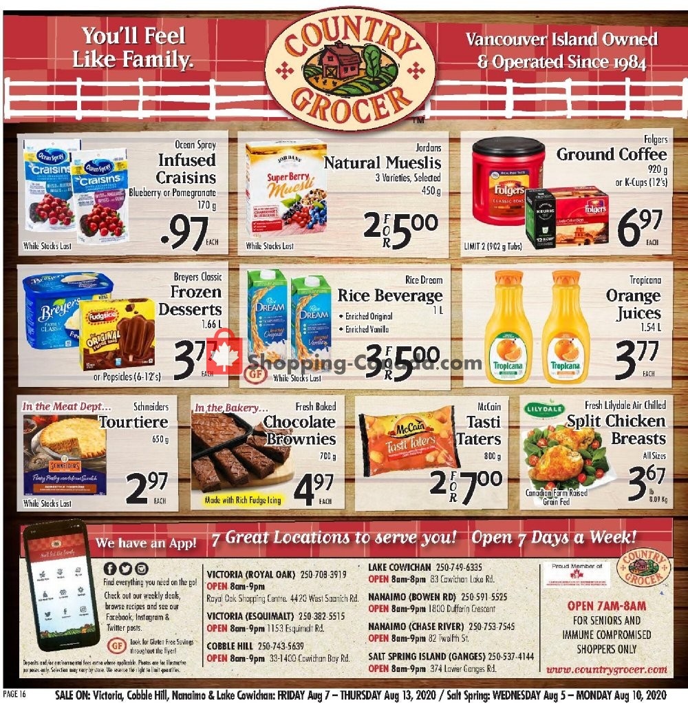 Country Grocer flyer from Friday August 7, 2020 to Thursday August 13, 2020 - page 16
