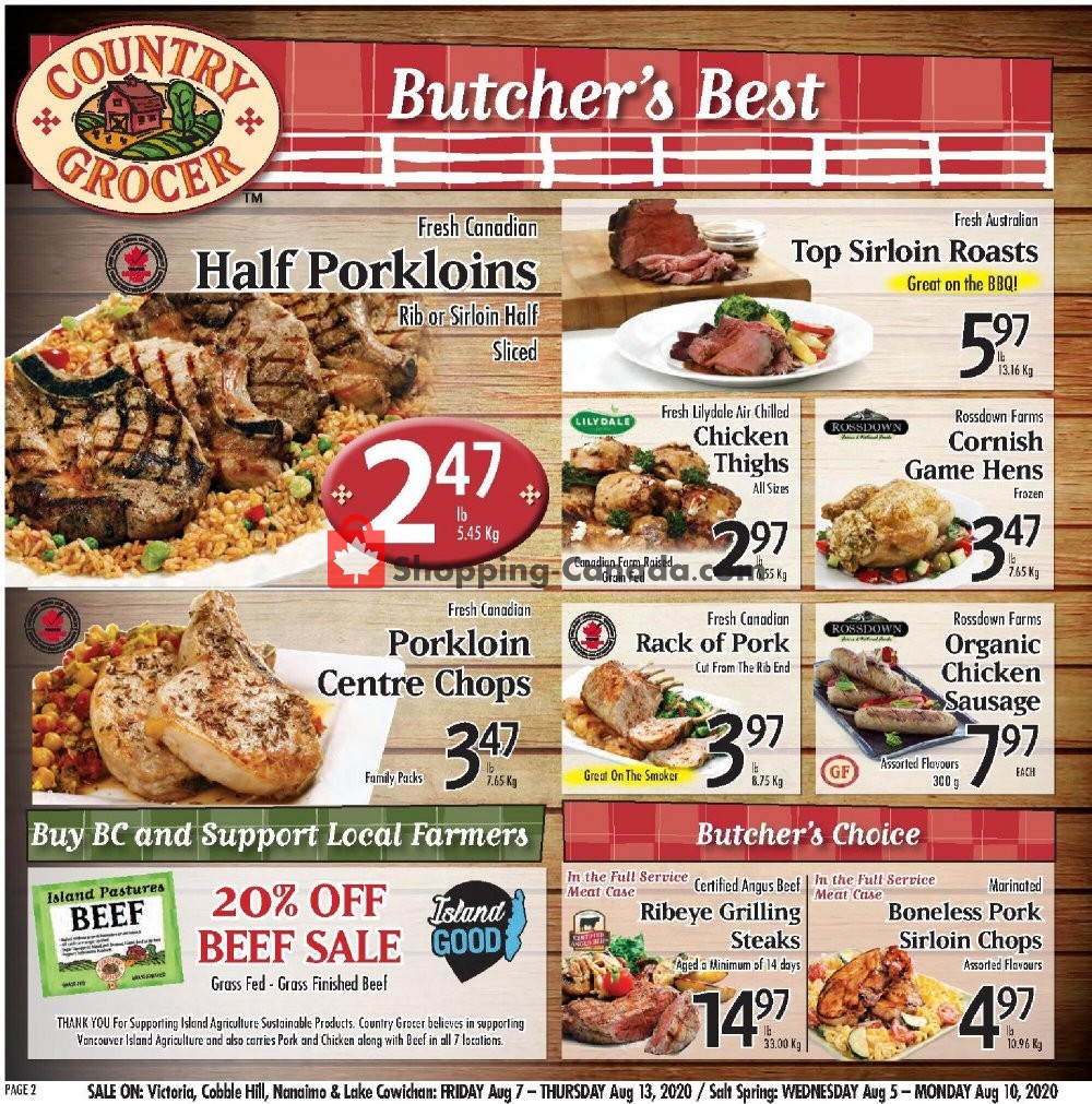 Country Grocer flyer from Friday August 7, 2020 to Thursday August 13, 2020 - page 2