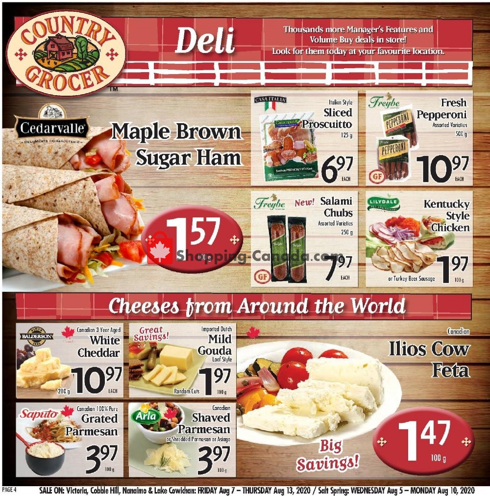 Country Grocer flyer from Friday August 7, 2020 to Thursday August 13, 2020 - page 4