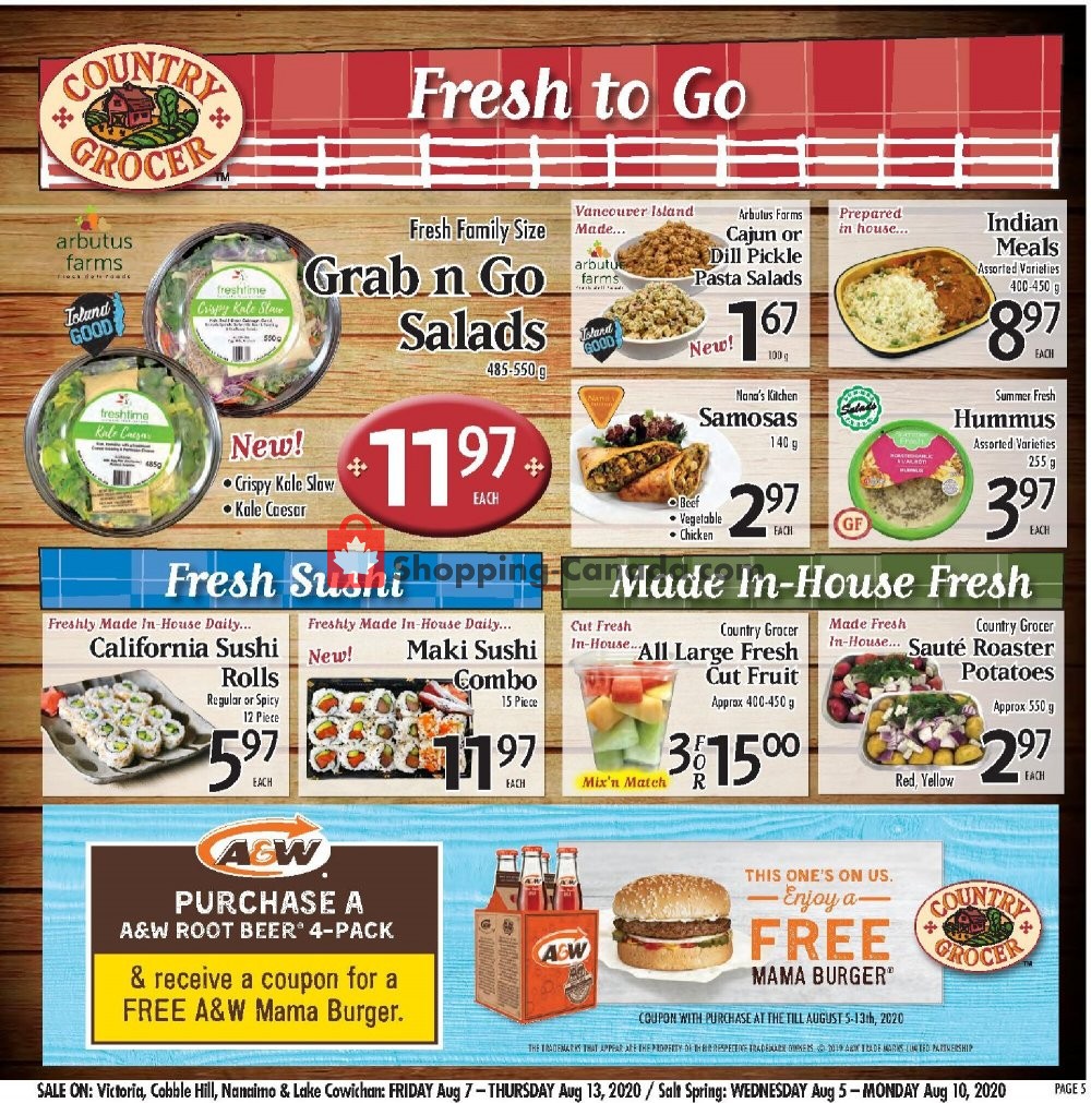 Country Grocer flyer from Friday August 7, 2020 to Thursday August 13, 2020 - page 5