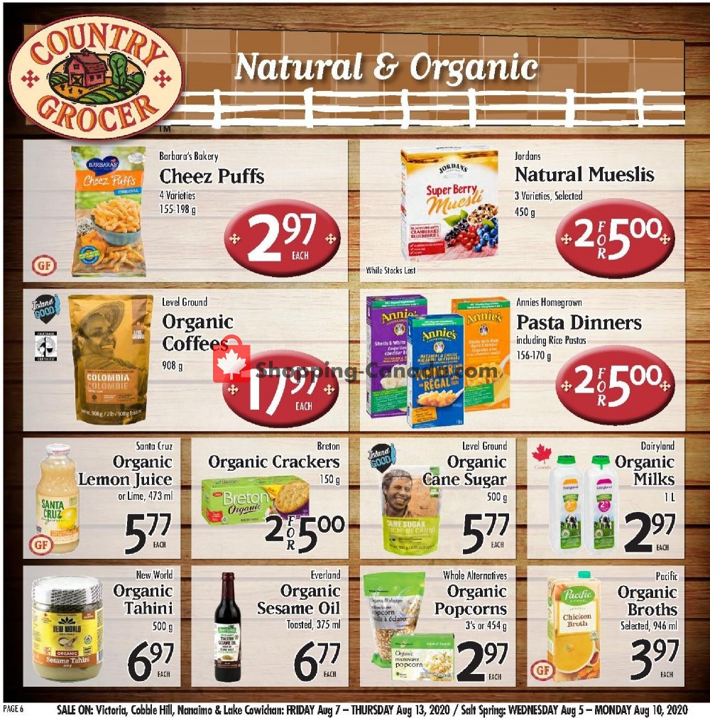 Country Grocer flyer from Friday August 7, 2020 to Thursday August 13, 2020 - page 6