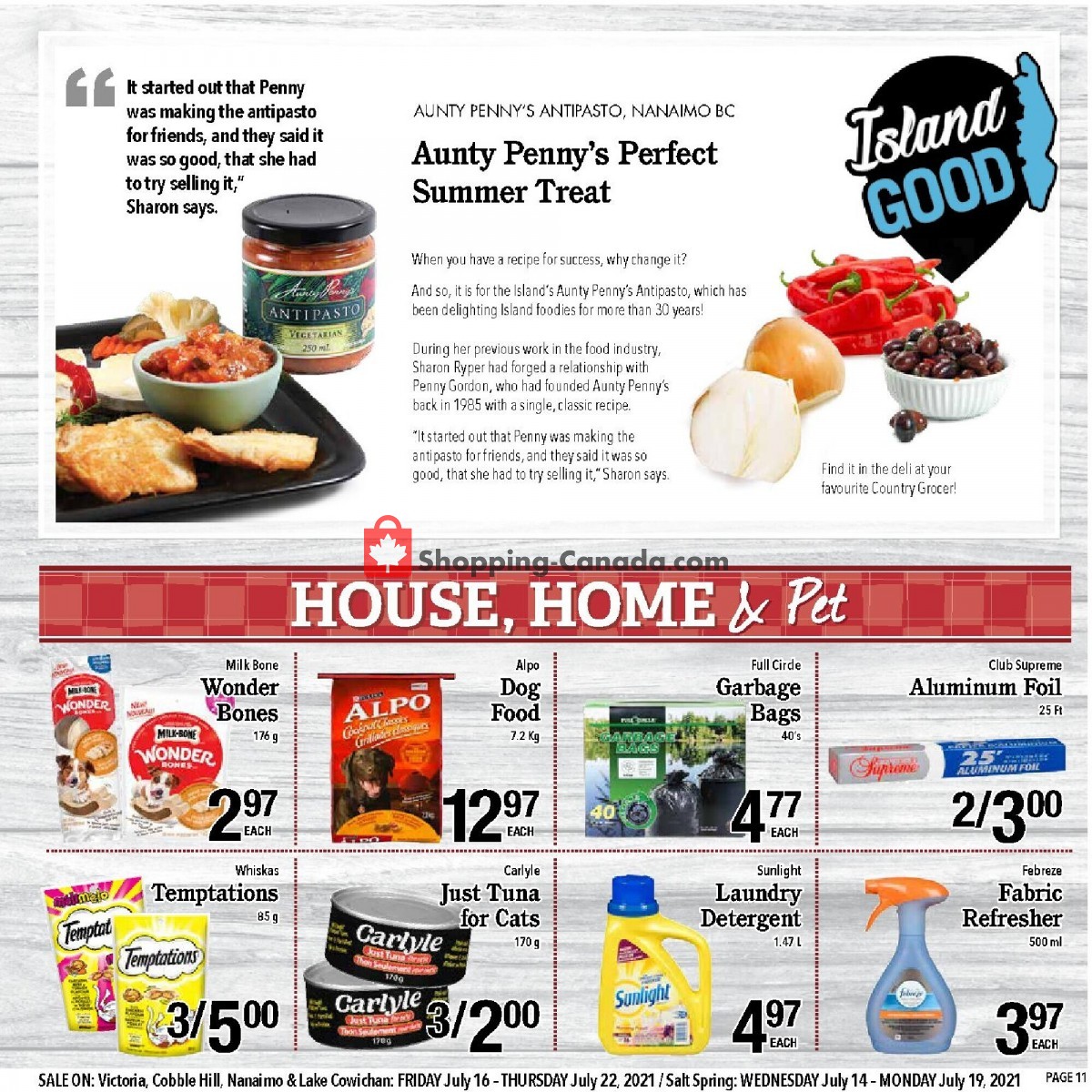 Country Grocer flyer from Friday July 16, 2021 to Thursday July 22, 2021 - page 11