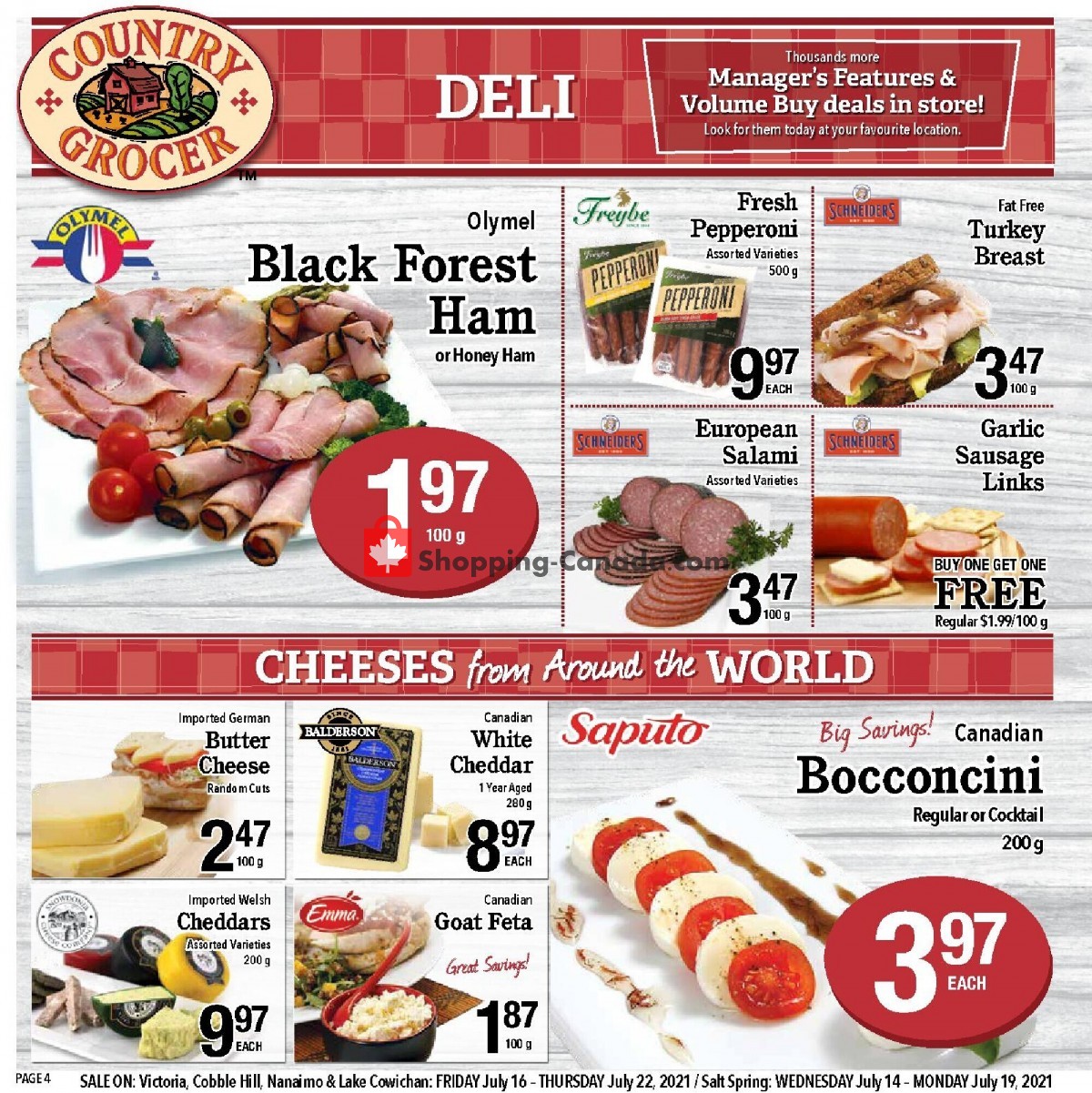 Country Grocer flyer from Friday July 16, 2021 to Thursday July 22, 2021 - page 4