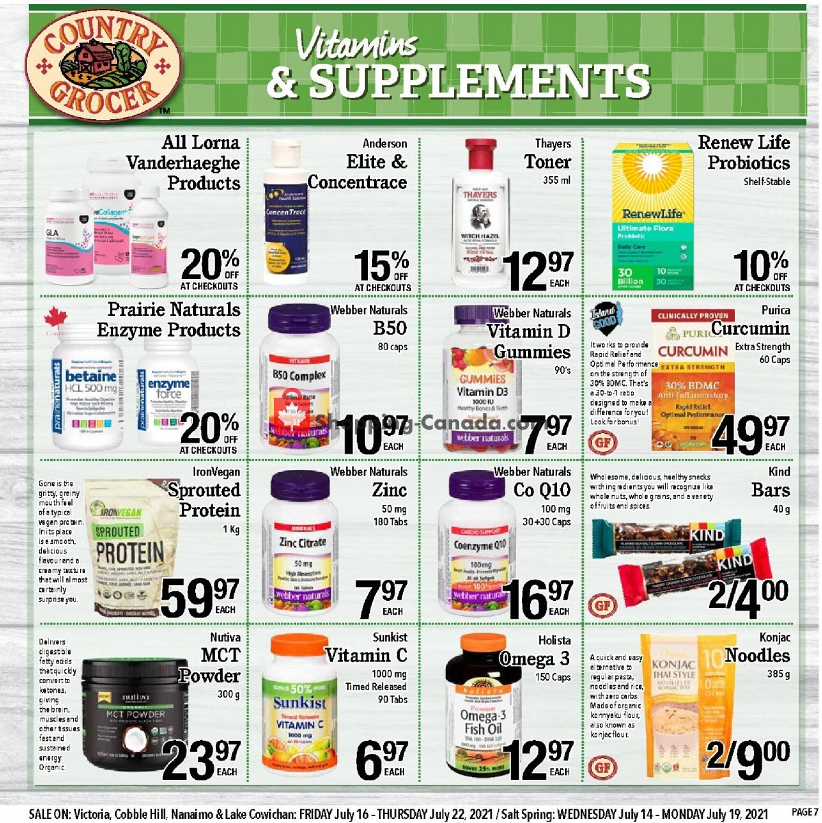 Country Grocer flyer from Friday July 16, 2021 to Thursday July 22, 2021 - page 7