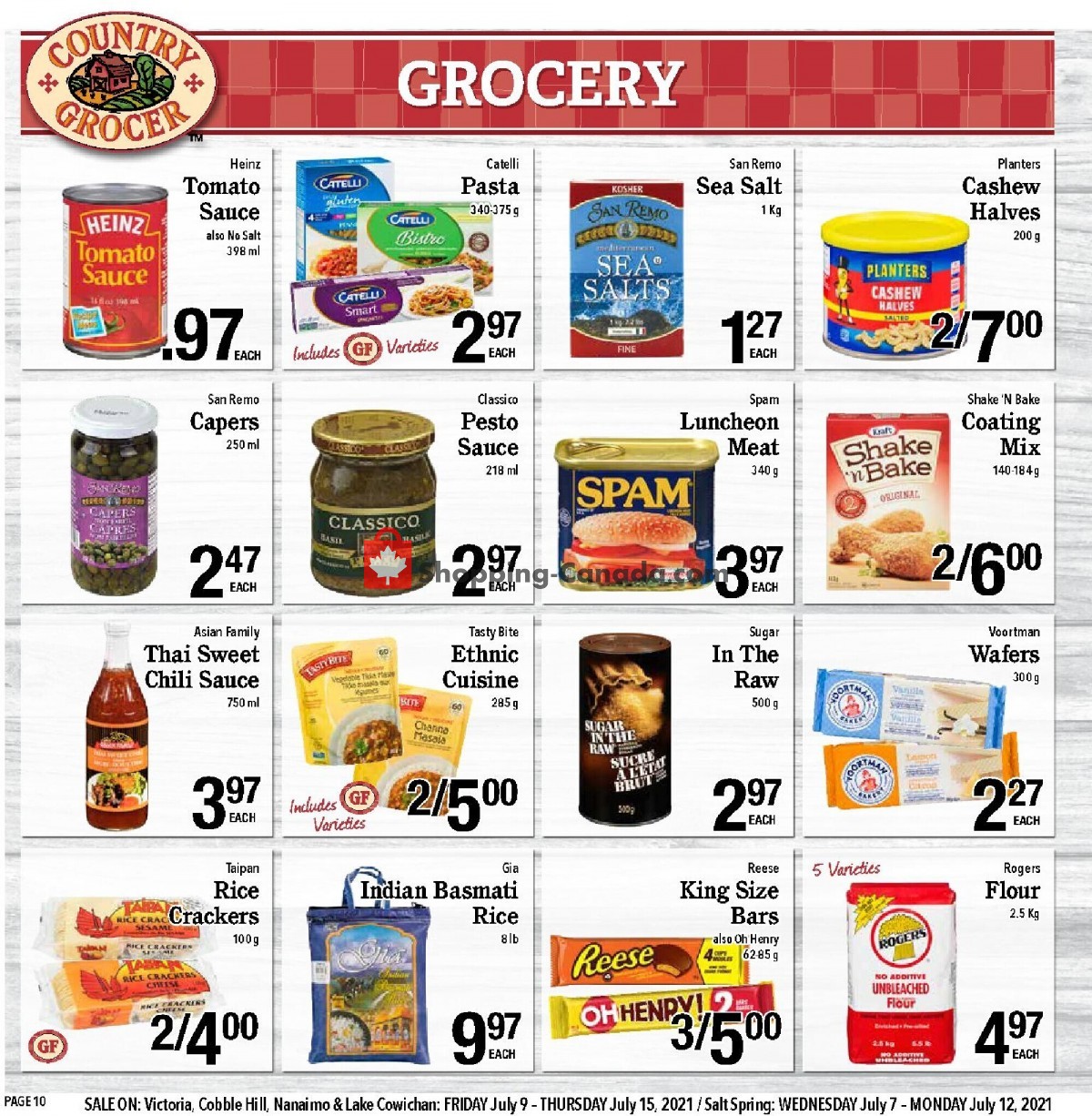 Country Grocer flyer from Friday July 9, 2021 to Thursday July 15, 2021 - page 10