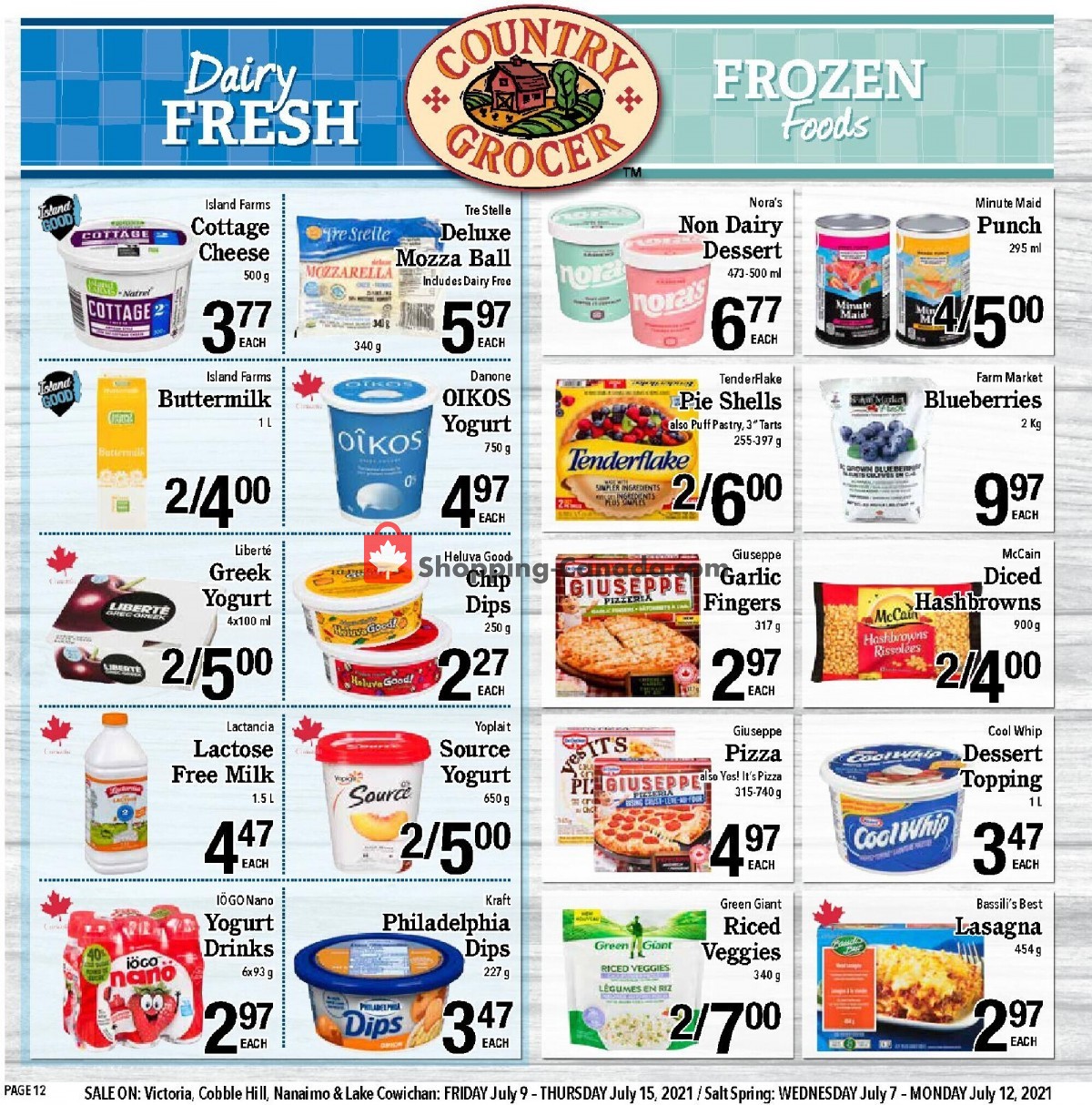 Country Grocer flyer from Friday July 9, 2021 to Thursday July 15, 2021 - page 12