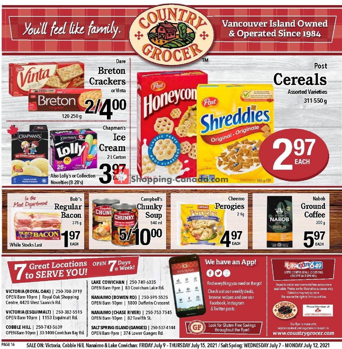 Country Grocer flyer from Friday July 9, 2021 to Thursday July 15, 2021 - page 16