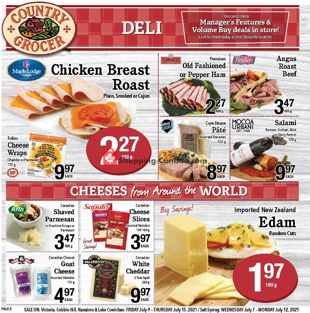 Country Grocer flyer from Friday July 9, 2021 to Thursday July 15, 2021 - page 4