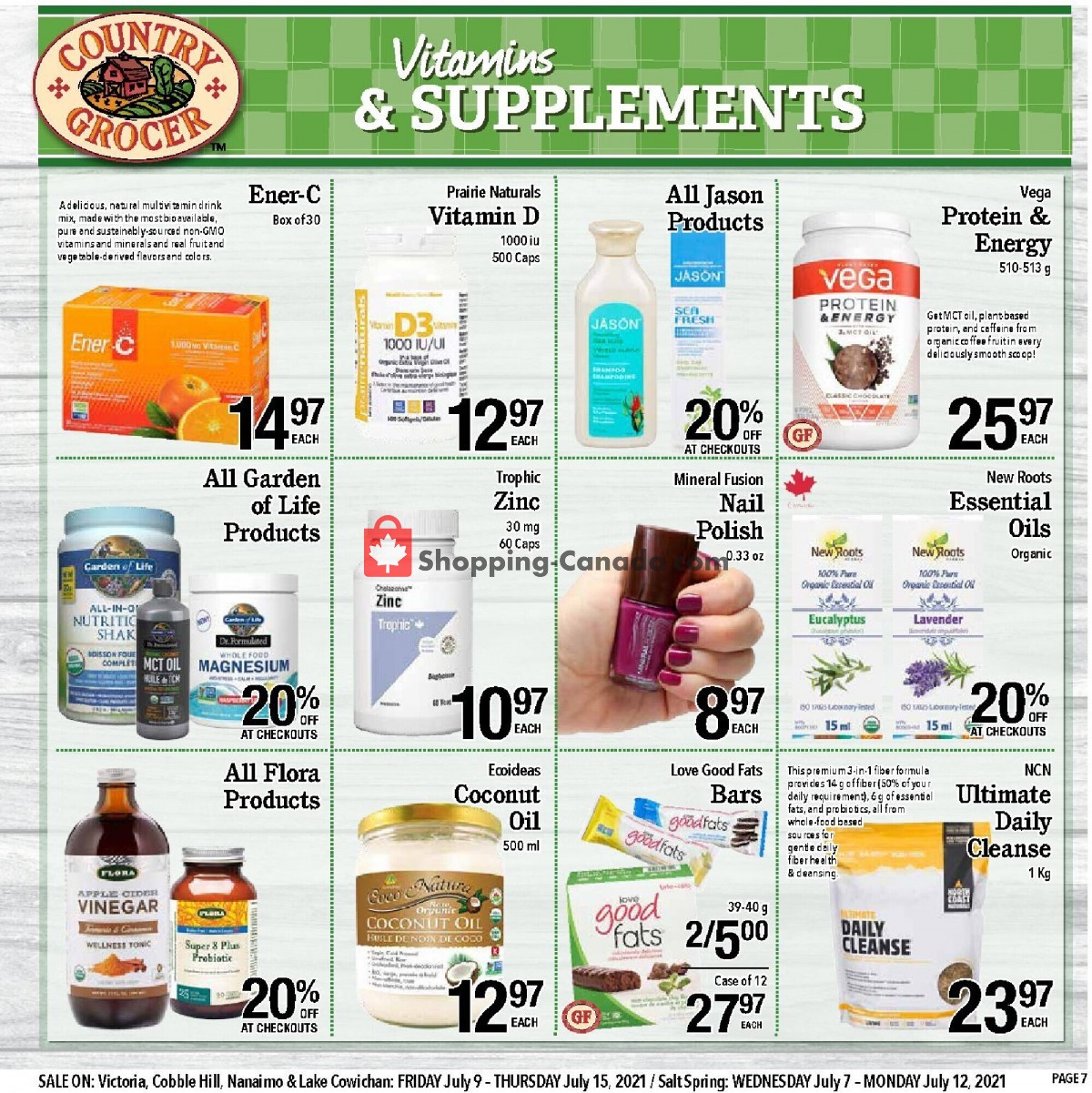 Country Grocer flyer from Friday July 9, 2021 to Thursday July 15, 2021 - page 7