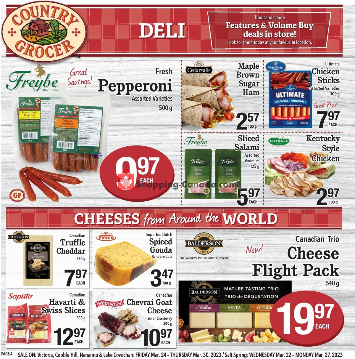 Country Grocer Canada, flyer (You'll Feel Like Family) March 24