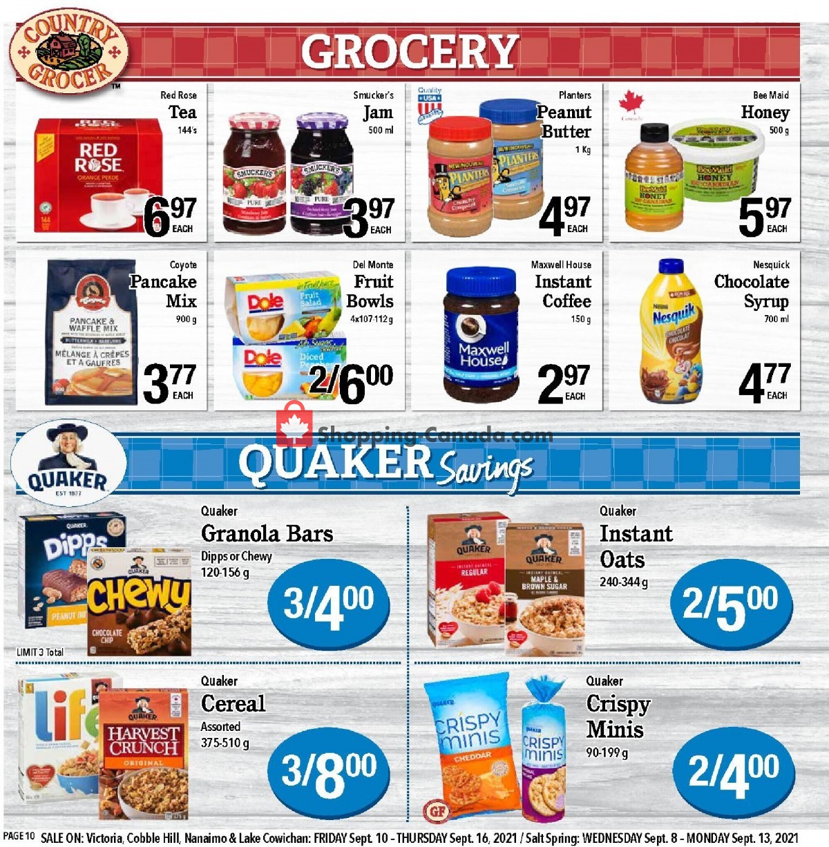 Country Grocer flyer from Friday September 10, 2021 to Thursday September 16, 2021 - page 10