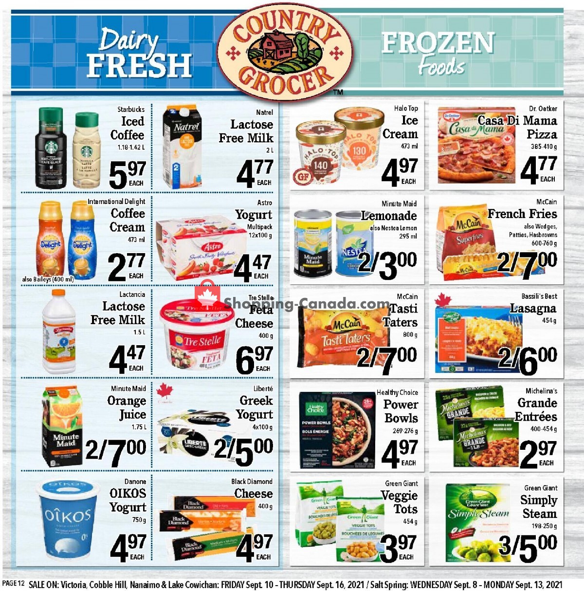 Country Grocer flyer from Friday September 10, 2021 to Thursday September 16, 2021 - page 12
