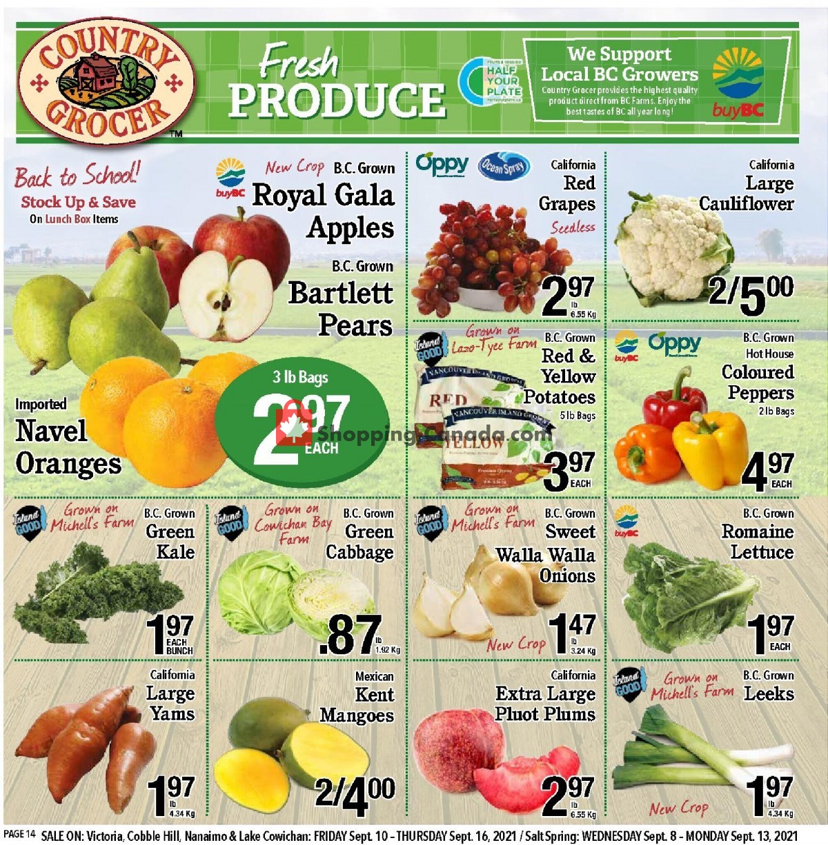 Country Grocer flyer from Friday September 10, 2021 to Thursday September 16, 2021 - page 14