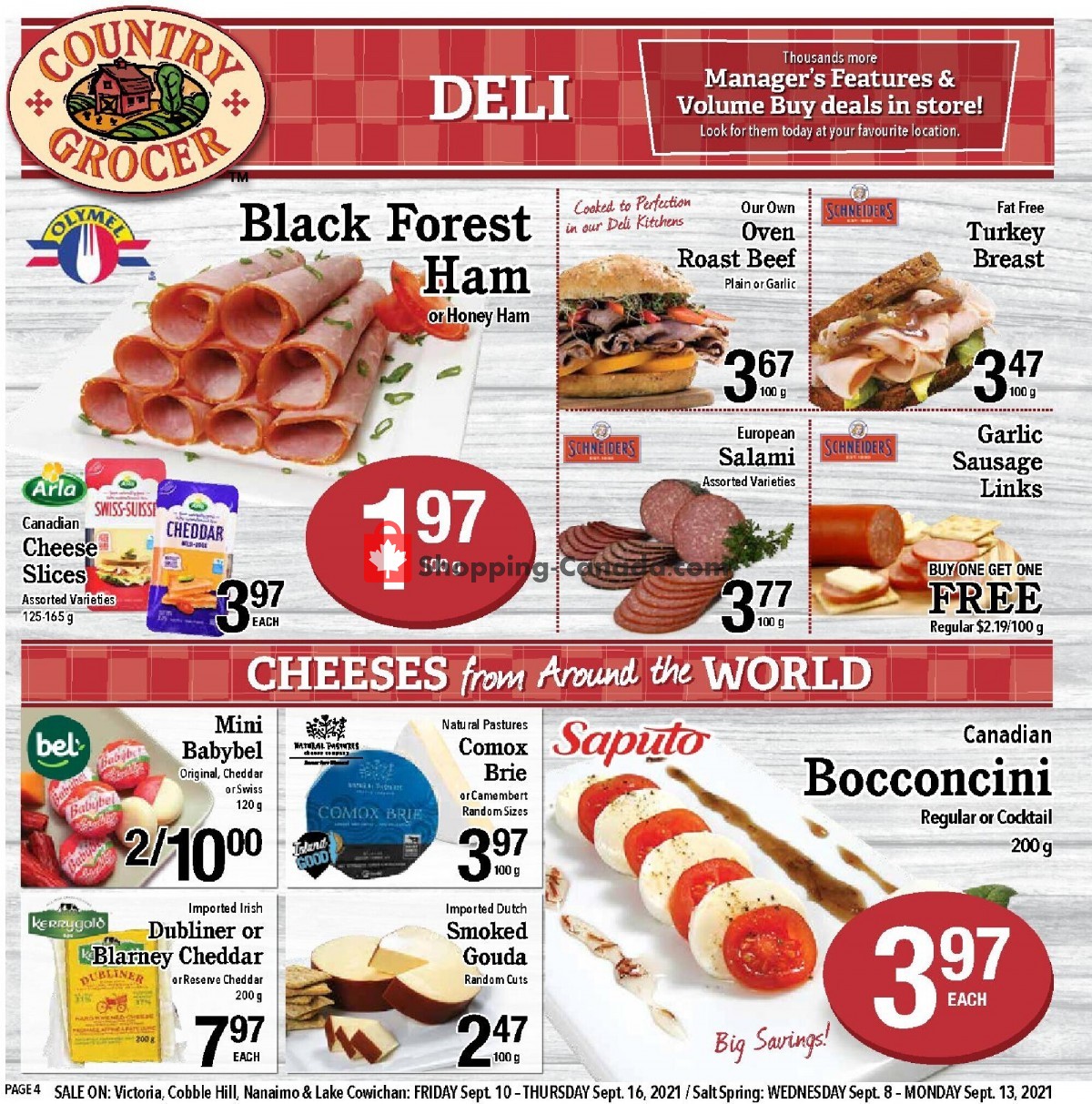 Country Grocer flyer from Friday September 10, 2021 to Thursday September 16, 2021 - page 4