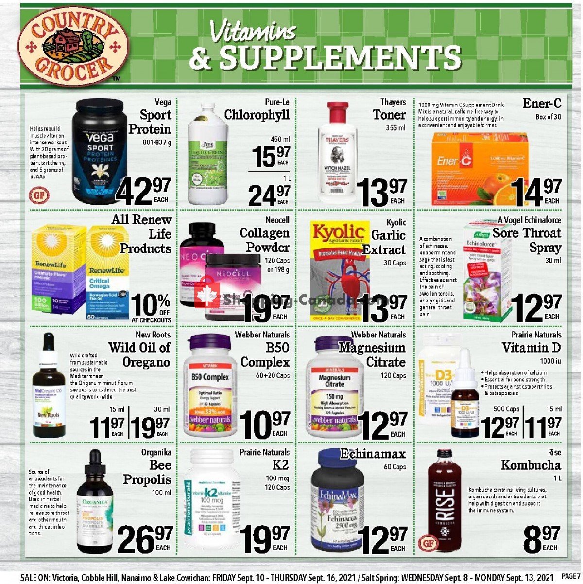 Country Grocer flyer from Friday September 10, 2021 to Thursday September 16, 2021 - page 7