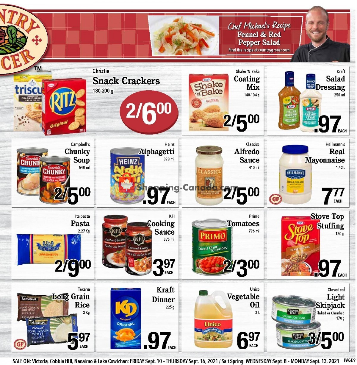 Country Grocer flyer from Friday September 10, 2021 to Thursday September 16, 2021 - page 9