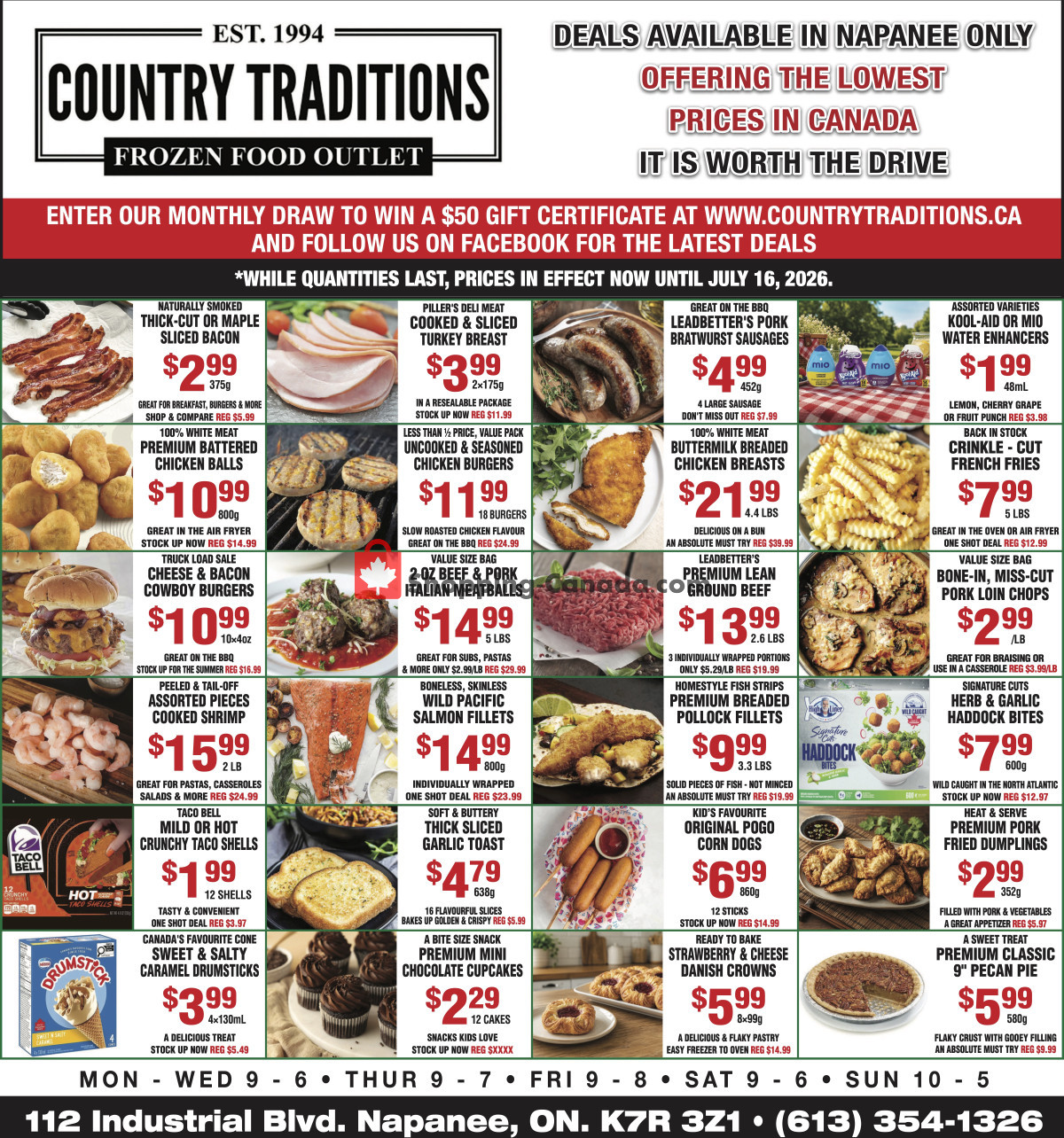Country Traditions flyer from Friday July 10, 2026 to Friday July 10, 2026 - page 1