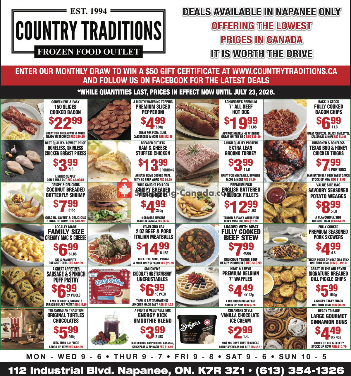 Country Traditions flyer from Friday July 17, 2026 to Thursday July 23, 2026 - page 1